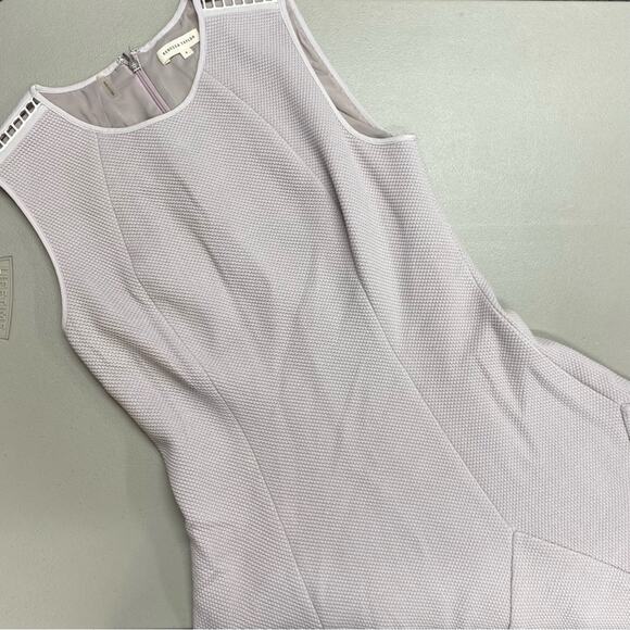 Rebecca Taylor Dress Sleeveless Textured Cutout Shoulder Lilac Purple Size 4 - Picture 1 of 7